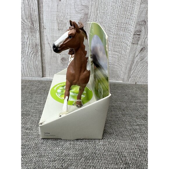 Schleich Pinto Stallion 2007 Bay White Horse 13794 - Picture 5 of 6